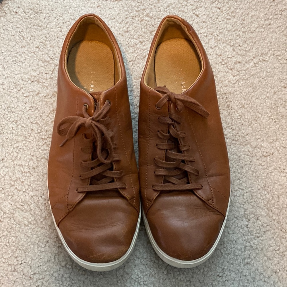 Cole Haan brown leather sneakers. Size 12. Used condition.